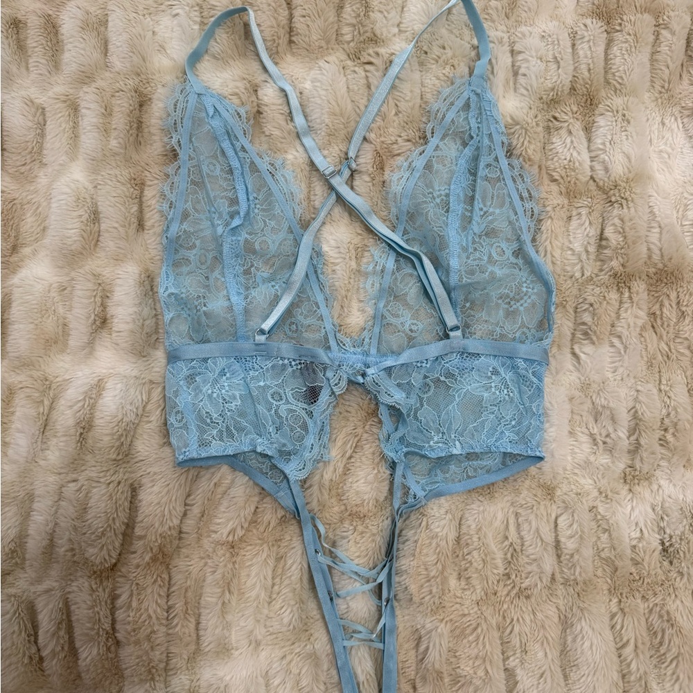 Victoria’s Secret Teddy with Sheer Lace and Scalloped Edges - Picture 2 of 4